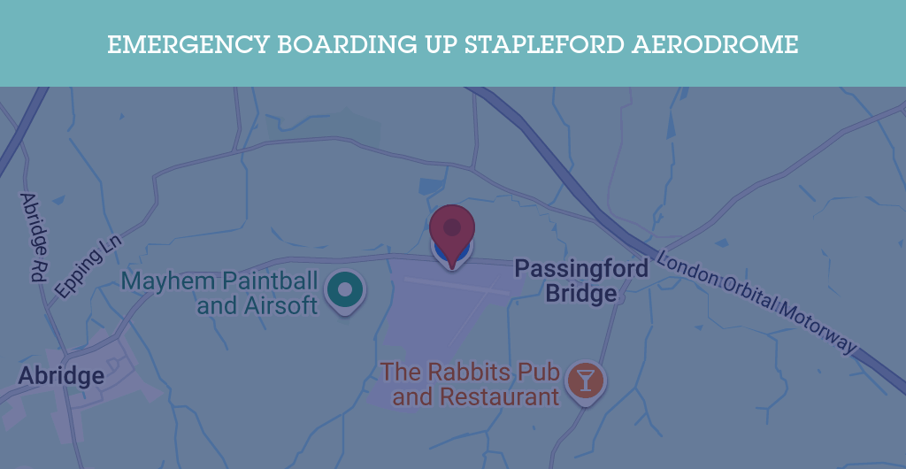 Emergency Boarding Up Services in Stapleford Aerodrome - RM4